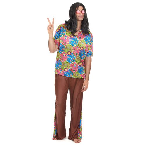 Déguisement Hippie Pantalon Evasé Homme