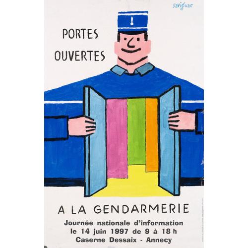 Affiche Porte Ouverte À La Gendarmerie 1997