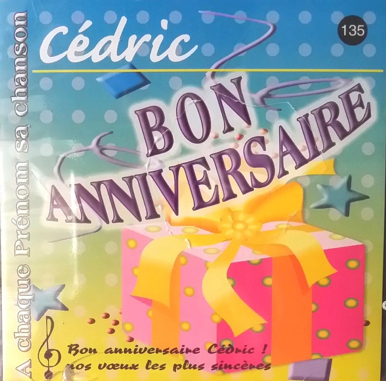 Bon Anniversaire Cedric Cd Rakuten