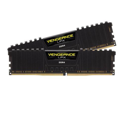 CORSAIR Vengeance LPX - DDR4 - kit - 32 Go: 2 x 16 Go - DIMM 288 broches - 3600 MHz / PC4-28800 - CL18 - 1.35 V - mémoire sans tampon - non ECC - noir