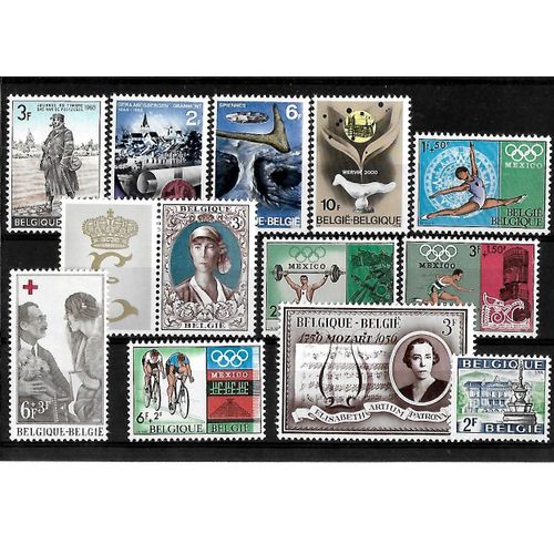 Belgique-Lot De 12 Timbres Neufs** -Gomme Intacte-1er Choix-Photo Contractuelle