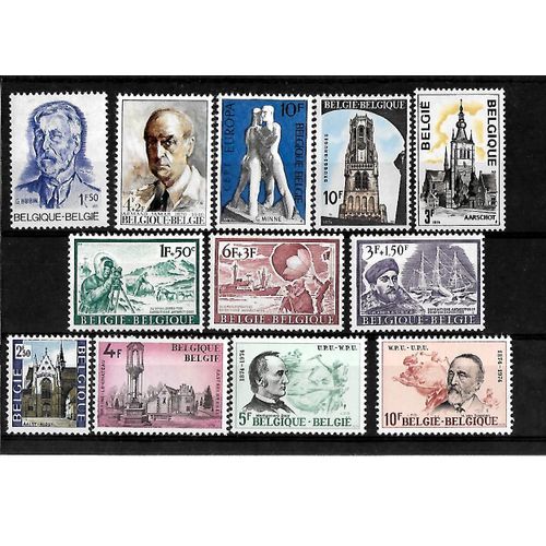 Belgique-Lot De 12 Timbres Neufs** -Gomme Intacte-1er Choix-Photo Contractuelle