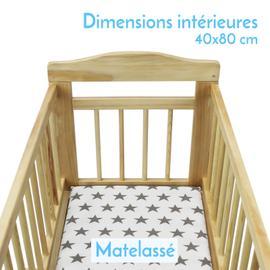 Monsieur Bebe Berceau 40 X 80 Cm Mode Bascule Ou Roulette Bois Naturel Rakuten