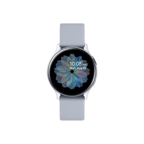 Samsung Galaxy Watch Active 2 - 44 Mm - Nuage Argent Aluminium - Montre Connectée Avec Bracelet - Fluoroélastomère - Nuage D'argent - Affichage 1.4" - 4 Go - Wi-Fi, Nfc, Bluetooth - 30 G