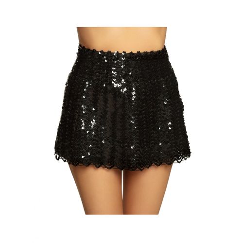 Jupe ? Sequins Noirs Femme