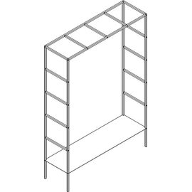 Arche De Jardin Carrée En Acier Galvanisé Square Longueur 2m