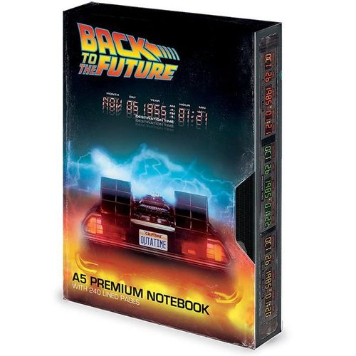 Retour Vers Le Futur - Notebook A5 Premium - Vhs Great Scott