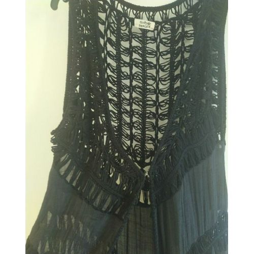 Gilet Long Noir Gypsie Tu