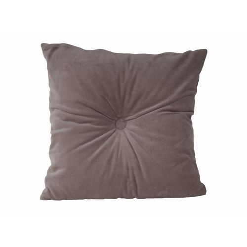 Coussin Design Carré En Velours Luxurious - Gris