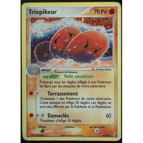 Triopikeur 5/100 Holo Set Ex Gardiens De Cristal Fr