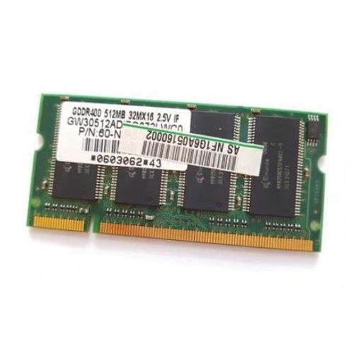 60-nipsd1000 * GDDR400 512MB 32MX16 * PC-3200S 200-pin SODIMM