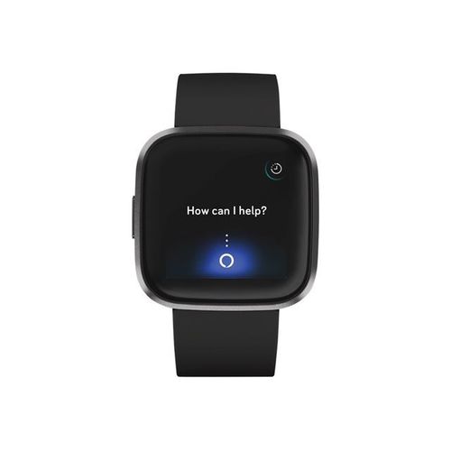 Fitbit Versa 2 - Carbone - Montre Intelligente Avec Bande - Silicone - Noir - Bluetooth - 40 G