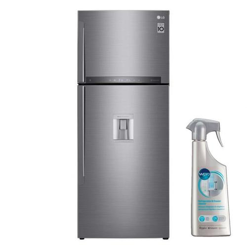 LG Réfrigérateur frigo double porte Inox 438L Froid ventilé No frost Wi-Fi