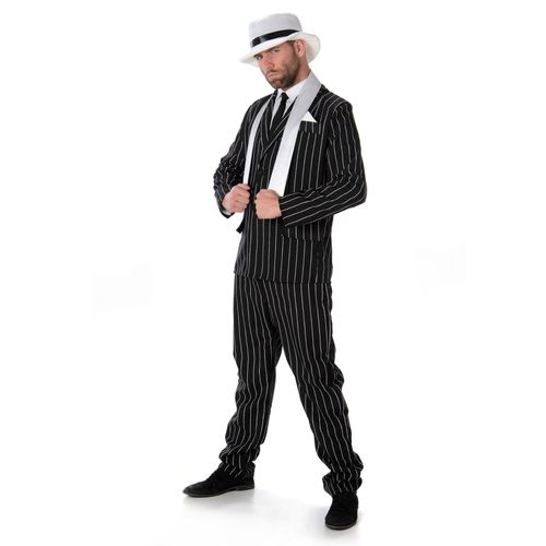 Déguisement Gangster Noir Homme - Taille: Xl