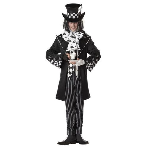 Déguisement Chapelier Fou Noir Et Blanc Homme - Taille: M (40/42)