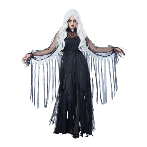 Déguisement Fantôme Élégant Halloween Femme Noir - Taille: S (38/40)