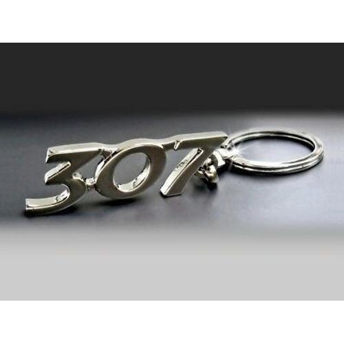 Porte clé en métal Peugeot 307 - Objets à collectionner