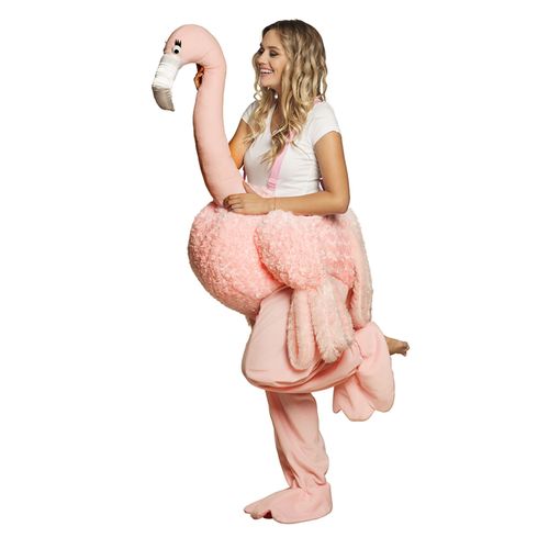 D?Guisement Femme ? Dos De Flamant Rose Adulte Taille Unique