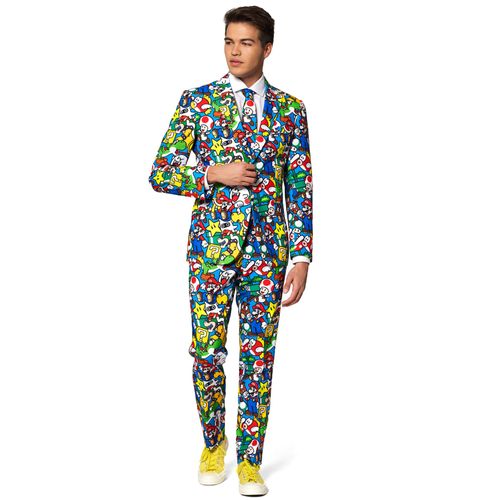 Costume Mr. Super Mario Adulte Opposuits - Taille: L (Eu 54)