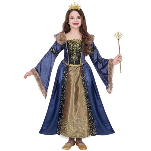 Déguisement Reine Médiévale Hivernale Fille 5-7 Ans (128 Cm)