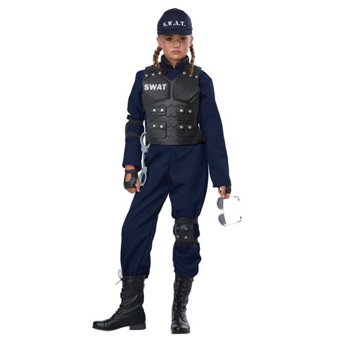 Déguisement Swat Enfant - Taille: L 10 - 12 Ans (148 Cm)