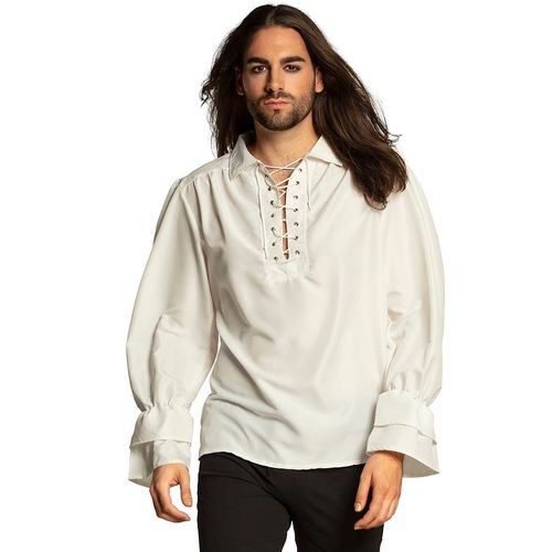 Chemisier Pirate Blanc Homme - Taille: S/M