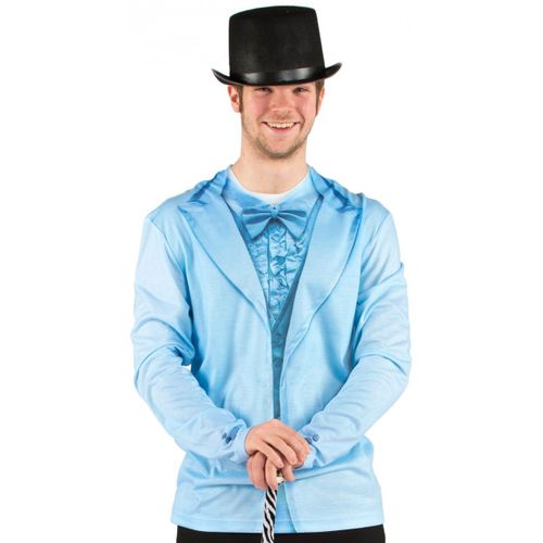 T-Shirt Costume Bleu Adulte - Taille: Medium