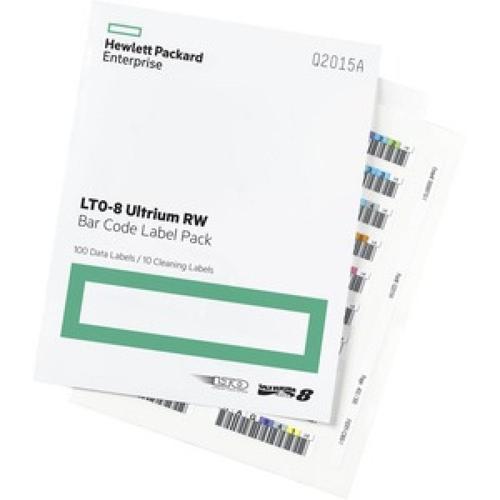 HPE LTO-8 Ultrium RW Bar Code Label Pack - Étiquettes code à barres