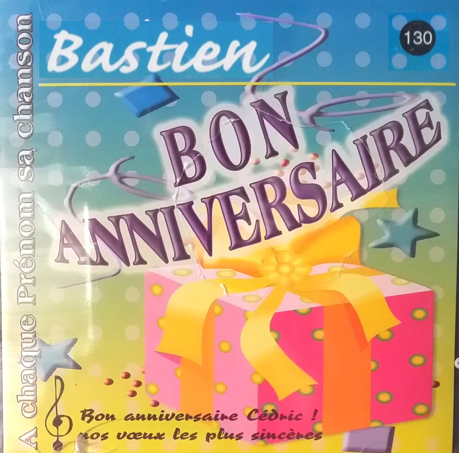 Joyeux Bon Anniversaire Bastien A Chaque Prenom Sa Chanson Rakuten