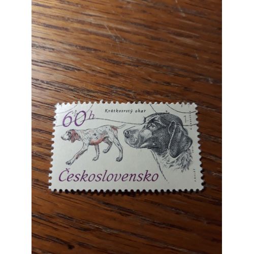 Timbre Chien Dog Tchécoslovaquie 1973 Tp13