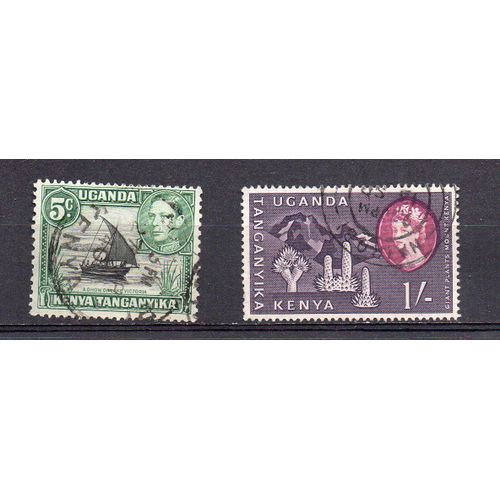 Kénya- Uganda- Tanganyika- Lot De 2 Timbres Oblitérés