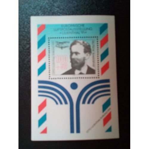 Timbre Allemagne Yt Bf 23 Exposition Européenne De Timbres Poste Aérienne Lilienthal '91 1991 ( 090104 )