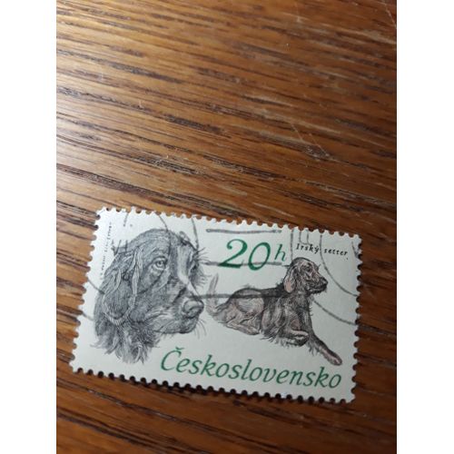 Timbre Chien Dog Tchécoslovaquie 1973 Tp13