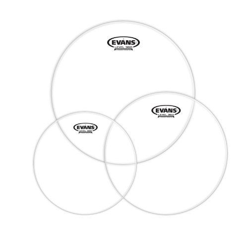 Evans Etp-G1clr-F - Packs De Peaux De Toms G1 Transparentes, Fusion (10'', 12'' Et 14'')