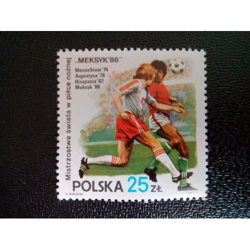 Timbre Pologne Yt 2838 Mexique, 1986 1986 ( 030104 1 )