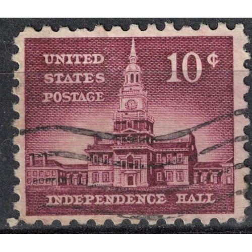 Etats Unis 1956 Oblitéré Used Édifice Législatif Independence Hall Philadelphie Su