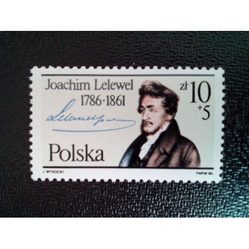 Timbre Pologne Yt 2885 Joachim Lelewel (1786-1861) 1986 ( 030104 1 )