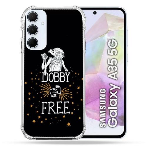 Coque Renforcé Pour Samsung Galaxy A35 5g Harry Potter Dobby Free Noir