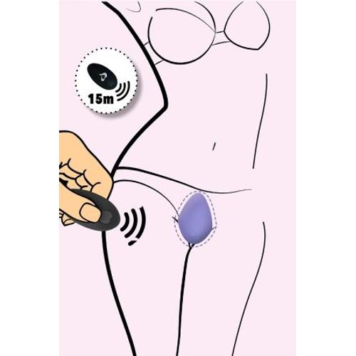 Stimulateur Télécommandé Panty Vibe Rose - Feelztoys