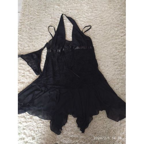 Ensemble Nuisette + String Noir H&n