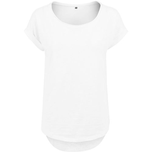 T-Shirt Manches Courtes Long D?Contract? - Femme - By036 - Blanc