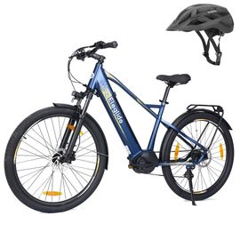 Eleglide C1 Vélo De Trekking 27,5 Pouces Avec Moteur À Entraînement Central Ananda 250 W + Casque Taille L
