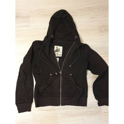 Petite Veste À Capuche Mango Xs Noire