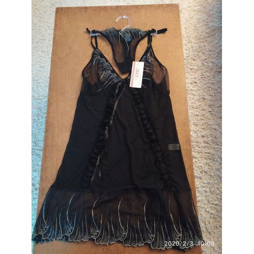 Ensemble Nuisette + String Noir H&n