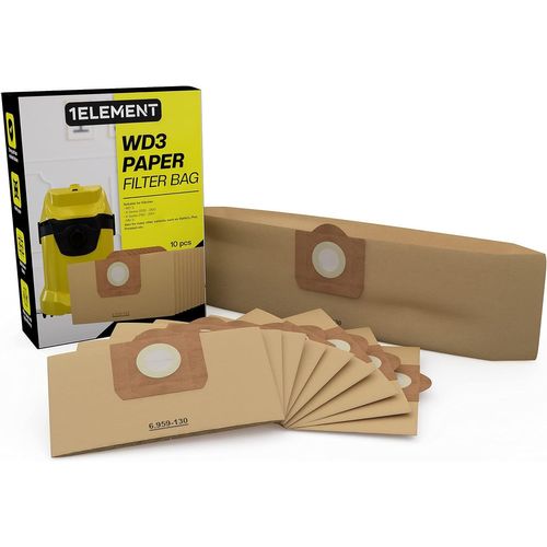 Lot de 10 sacs d'aspirateur pour aspirateur Kärcher WD3 6.959-130.0/69591300