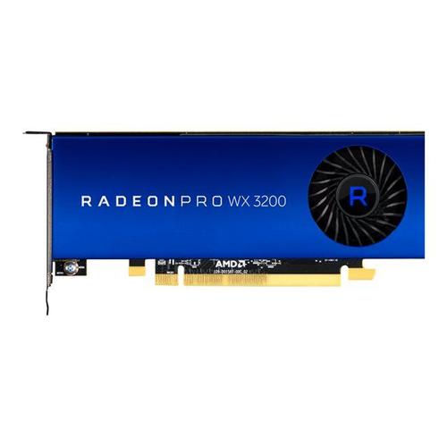 AMD Radeon Pro WX 3200 - Carte graphique - Radeon Pro WX 3200 - 4 Go GDDR5 - PCIe 3.0 x16 profil bas - 4 x Mini DisplayPort