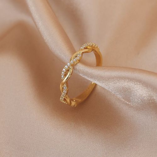 Lats ¿ Bague De Luxe En Zircon Doré Et À Perle Pour Femme, Anneau Vintage Ouvert, Bijoux Élégants Et Sexy, Cadeau À La Mode, 2021