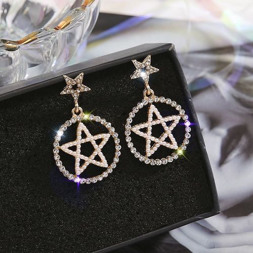 Lats ¿ Boucles D'oreilles En Strass Pour Femmes, Bijoux De Luxe, Style Coréen, Déesse De La Chance, À La Mode, 2020