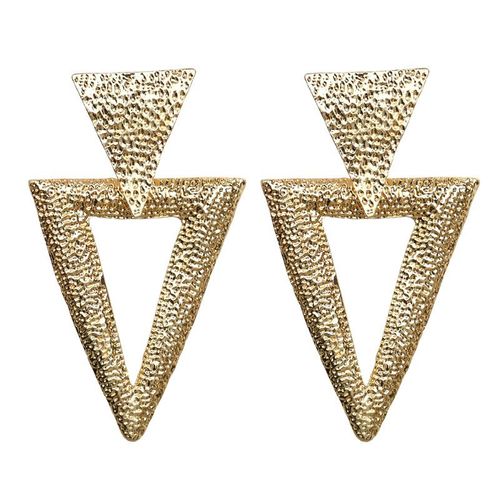 Lats-Grandes Boucles D'oreilles Vintage Pour Femmes, Pendentif Géométrique En Métal Doré, Bijoux Tendance Et À La Mode, 2020
