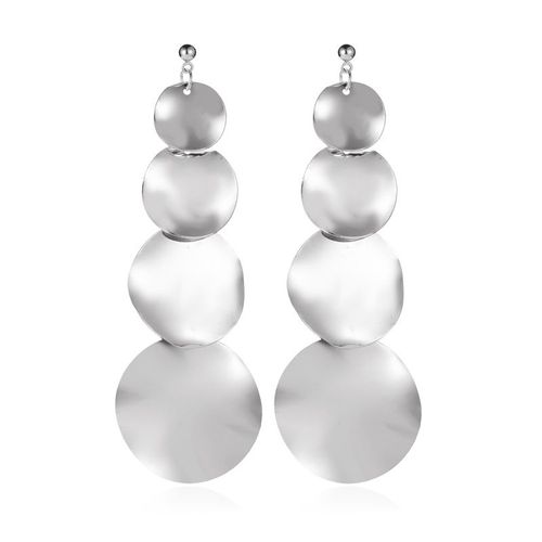 Lats-Grandes Boucles D'oreilles Vintage Pour Femmes, Pendentif Géométrique En Métal Doré, Bijoux Tendance Et À La Mode, 2020